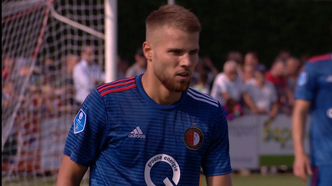 Bart Nieuwkoop speelde alleen de eerste helft mee in de wedstrijd tegen het Zeeuws Elftal