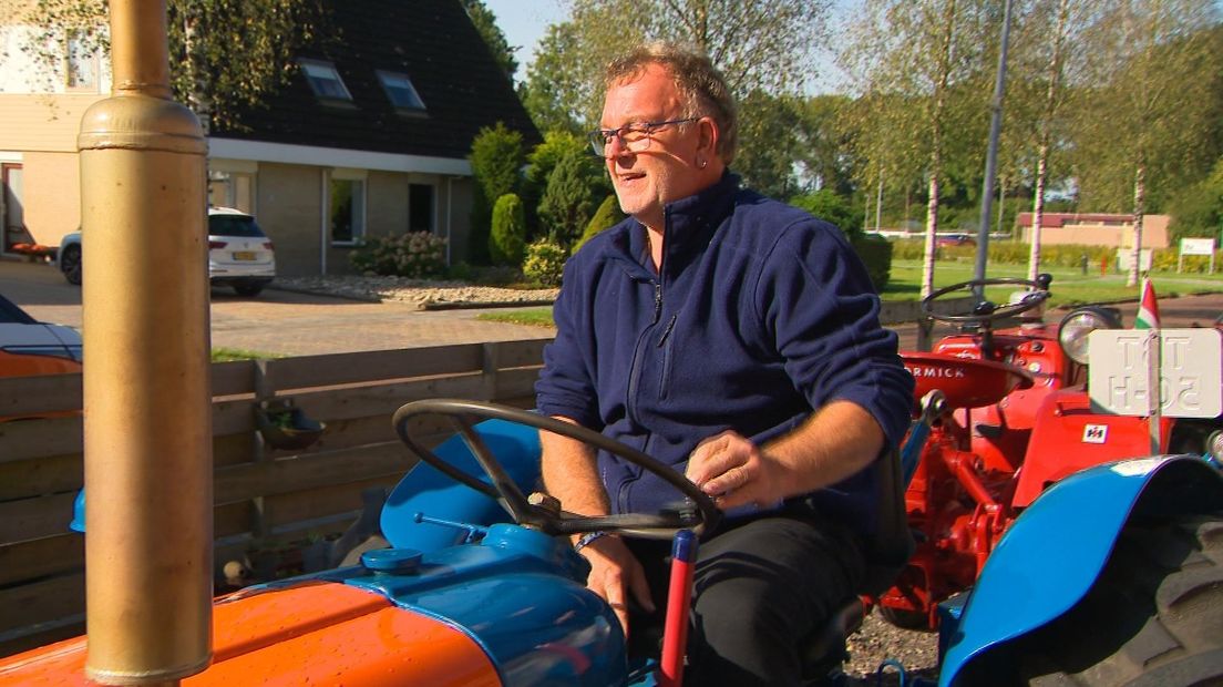 Egbert Kalfsbeek op zijn trekker
