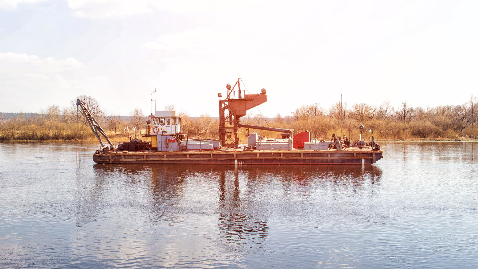 Schippers sjoemelden met winning van zand. (ter illustratie)