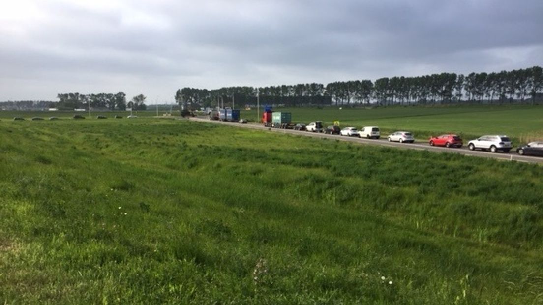 File voor de Westerscheldetunnel