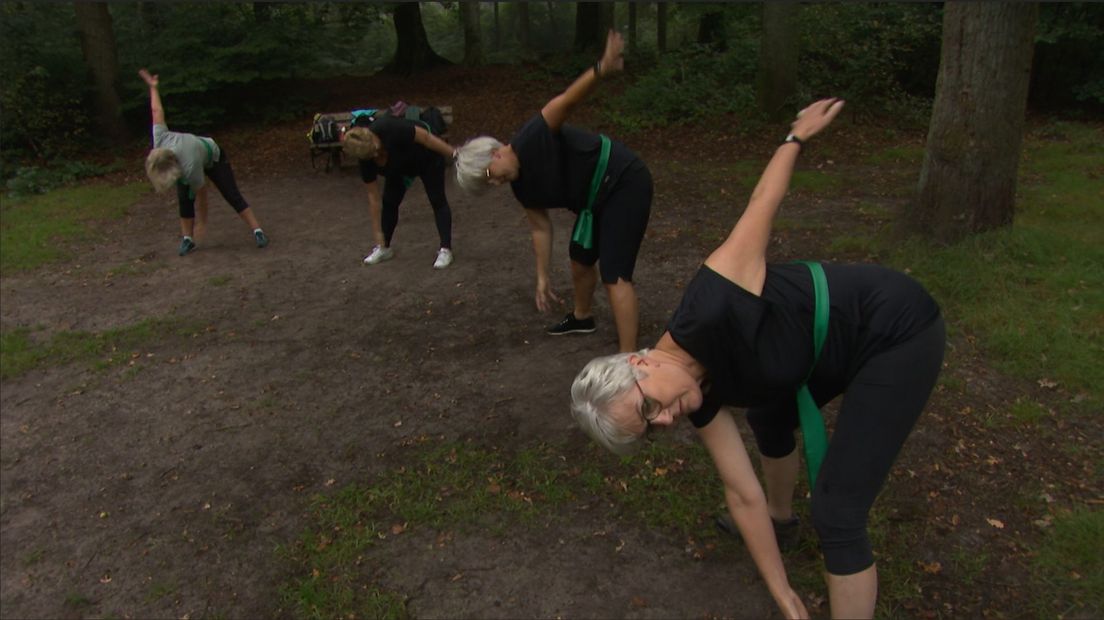 Sportende ouderen bij Bennekom