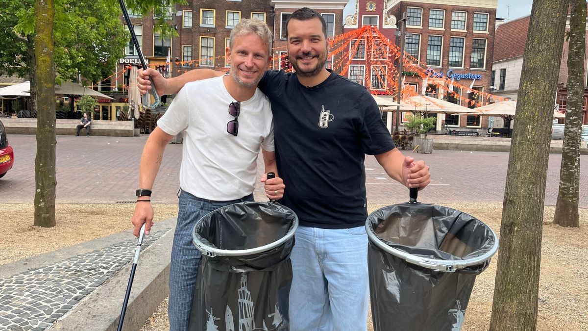 Afval prikken om van Groningen de meest gastvrije stad te maken: 'Het zijn vooral peuken. Veel peuke