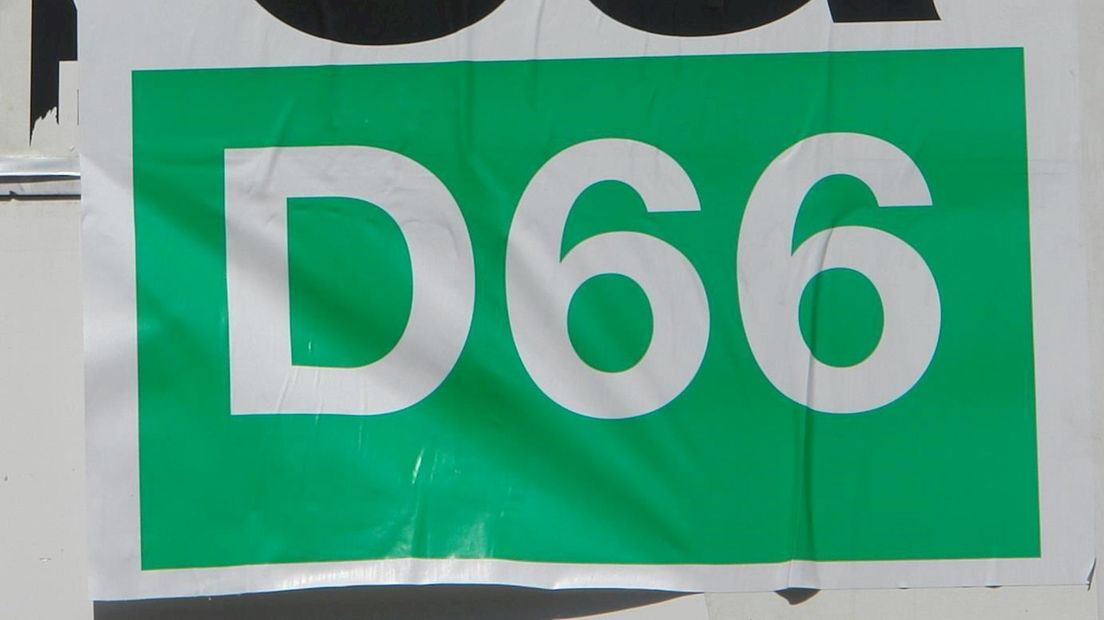 Aanplakbiljet D66 (politieke partij)
