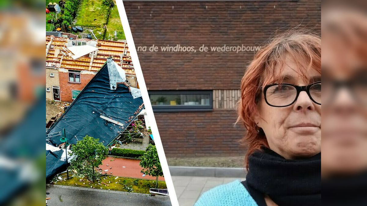 Christel haar huis werd verwoest door de windhoos: 'We waren de kelderkast ingekropen'