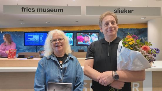 This Scottish couple was the 25,000th visitor to the Redbad exhibition at the Fries Museum