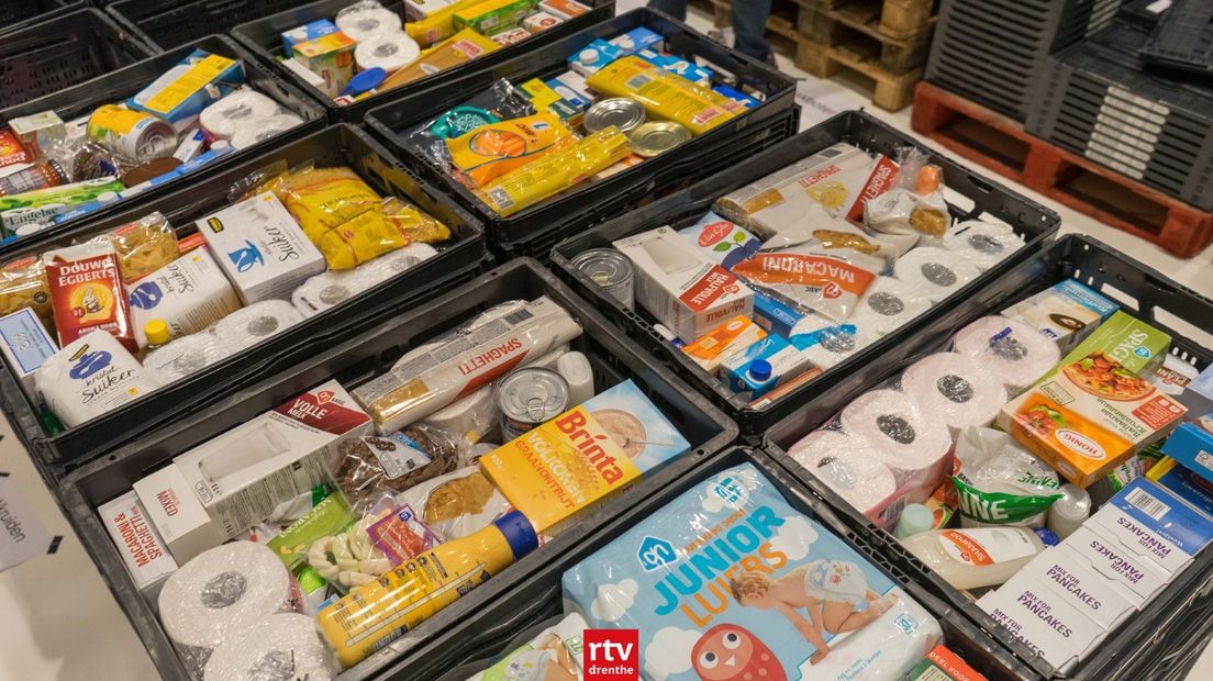Voedselpakketten kunnen gewoon in Havelte worden uitgedeeld (Rechten: Kim Stellingwerf)