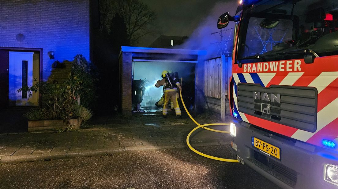 De brand in de garage in Nijmegen.