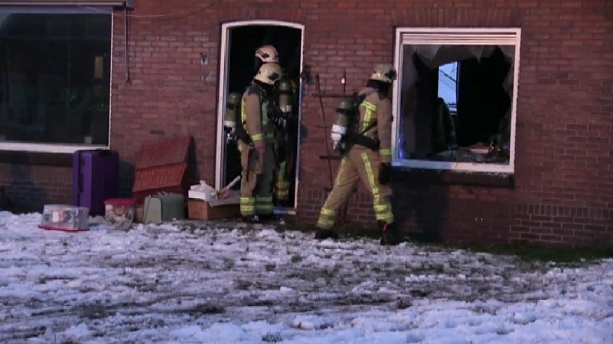 Brandweer rukt uit voor brand in huis Koekange