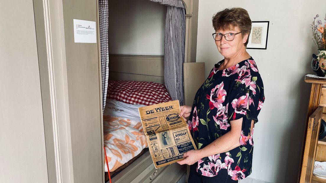 Heiltje Heinenberg heeft thuis nog een stromatras en een krant uit 1902