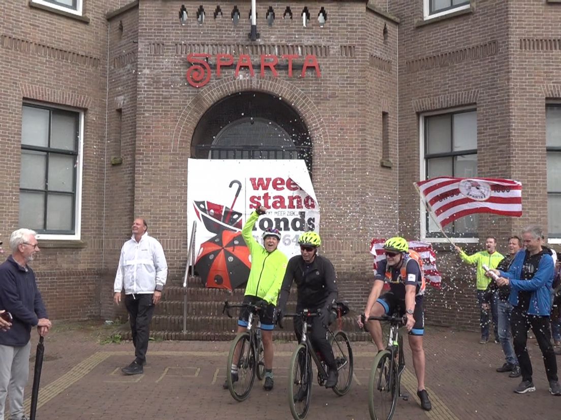 Zo vertrokken de drie Spartanen begin augustus vanaf Sparta-stadion