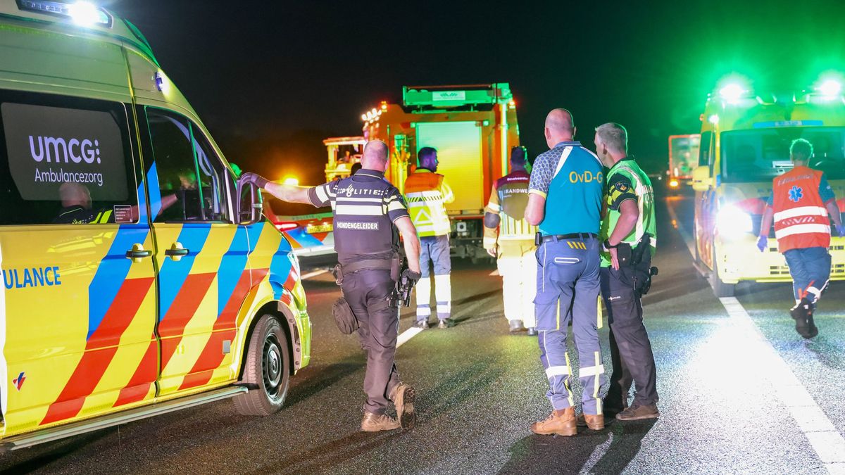 Persoon gewond bij ongeluk op A32 tussen Leeuwarden en Grou