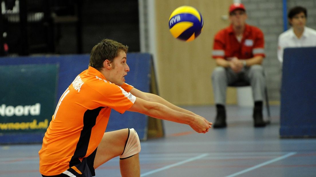 Robbert Andringa in actie tegen Slovenië