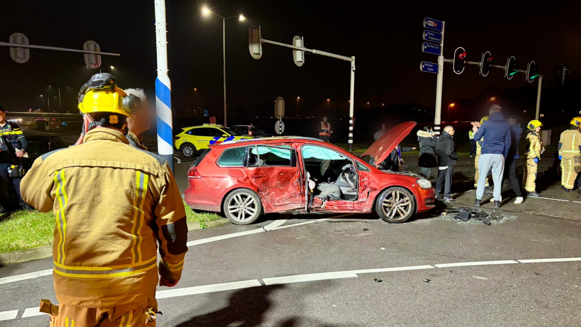 Meerdere gewonden bij ongeval.