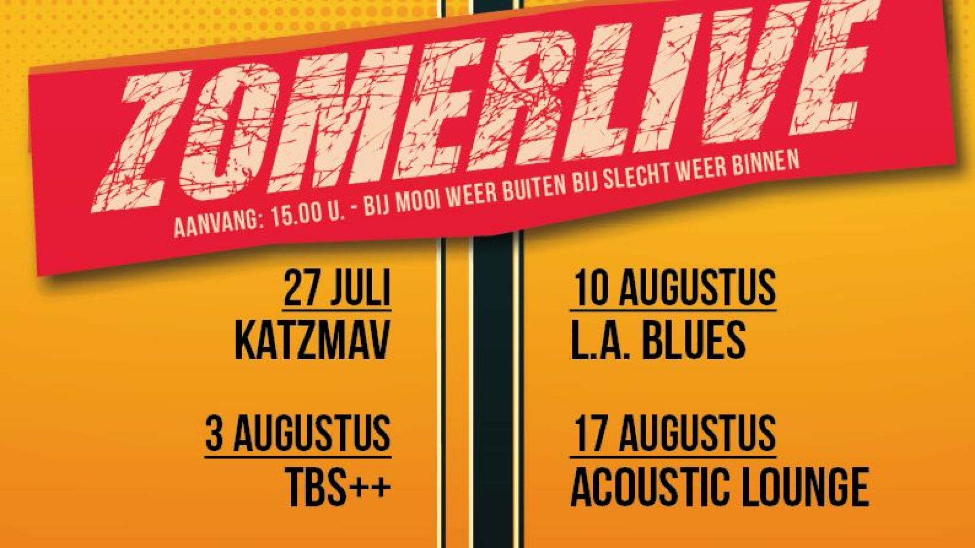 Zomer Live keert terug bij Stadsbrouwerij de Borghman: vier zondagen vol muziek.