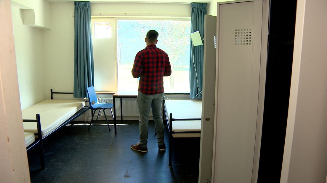 Slaapkamer in het AZC Middelburg