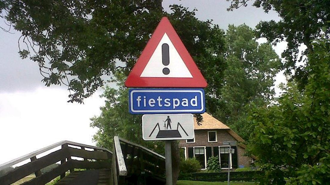 Bruggen niet om over te fietsen