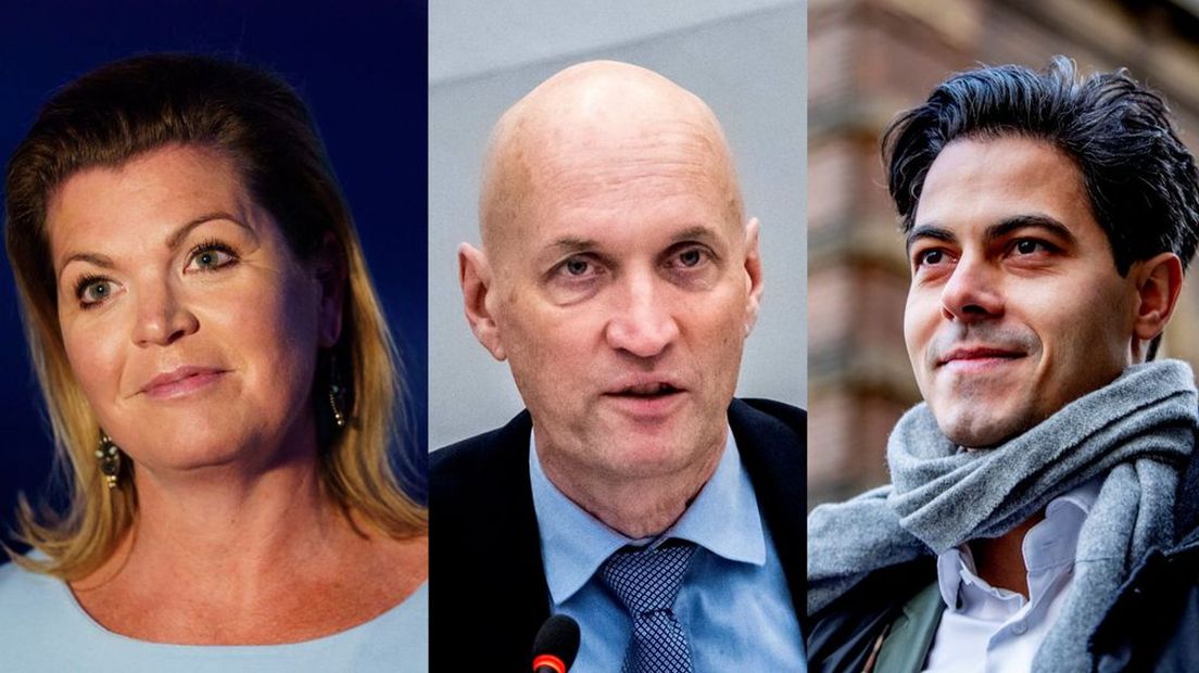 Van links naar rechts: Christianne van der Wal, Ernst Kuipers en Rob Jetten