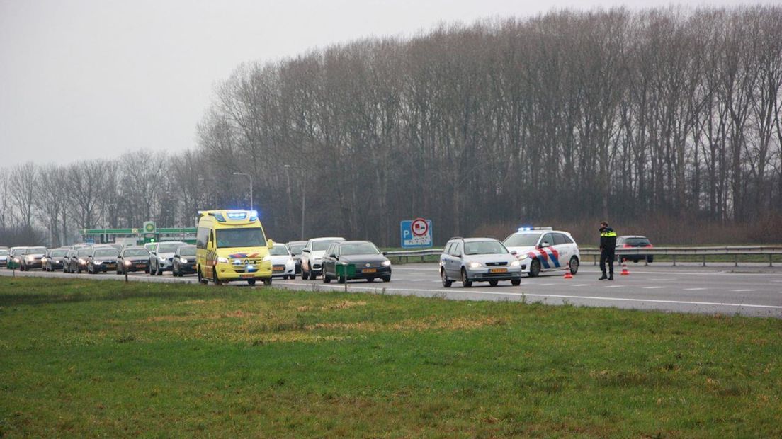 Snelweg A28 richting Noorden afgesloten na ongelukn