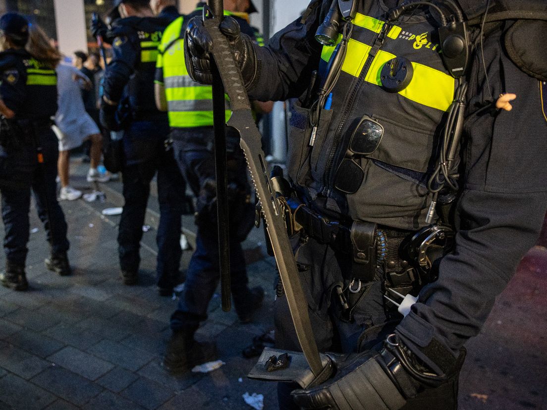 Eén van de messen die tijdens Zomercarnaval in beslag zijn genomen.