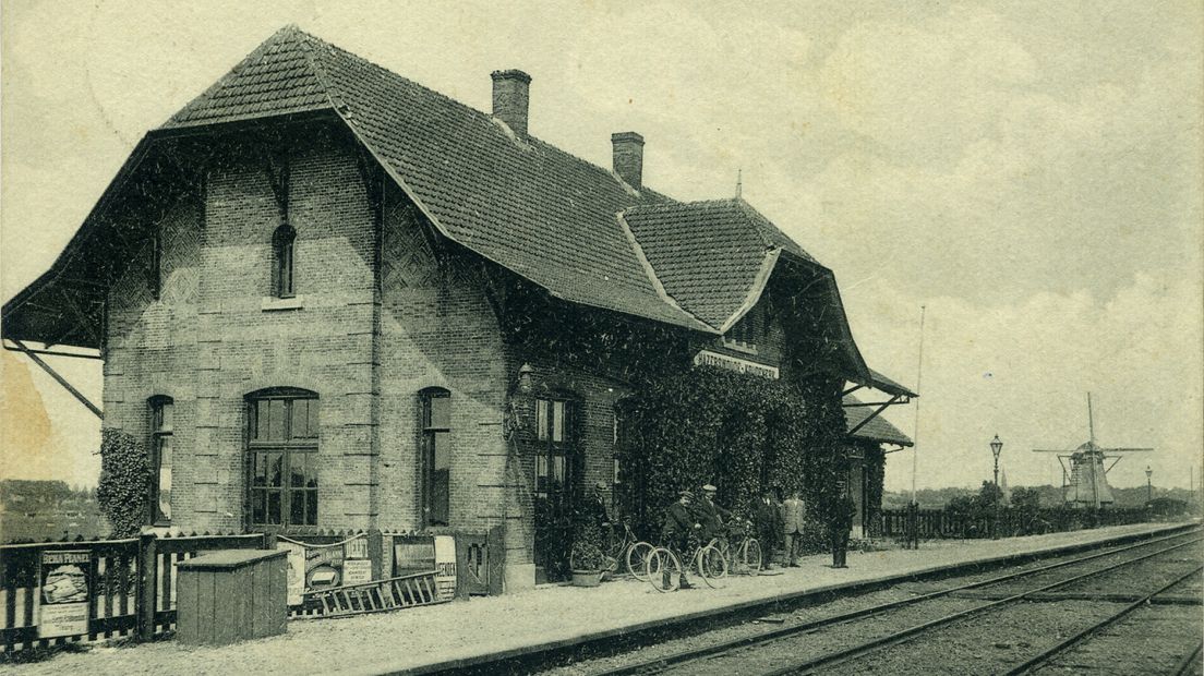 Het voormalige station Hazerswoude-Koudekerk in 1920