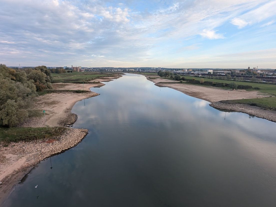 Laagwater in de Nederrijn.