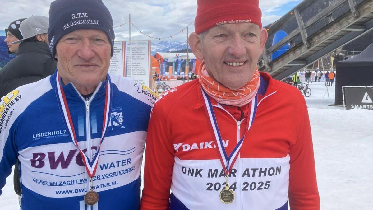 Van der Woude (78) en Dekker (74) pakken medailles bij ONK masters op Weissensee