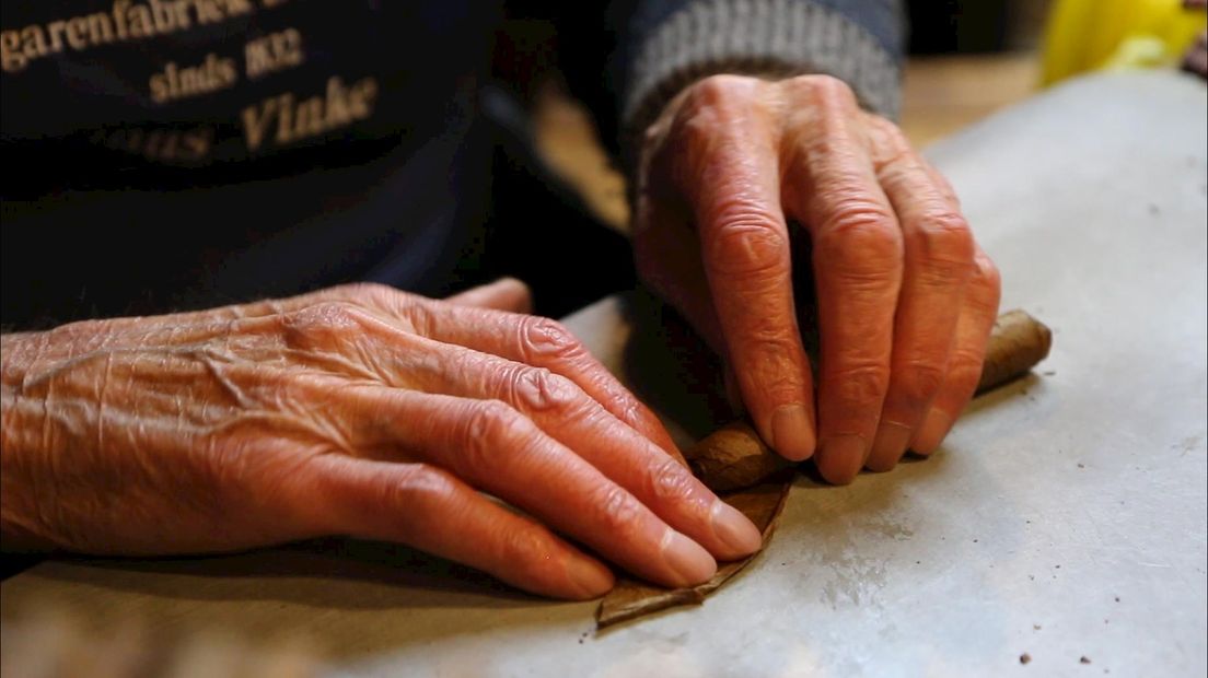 Vinke heeft ongeveer 5 miljoen sigaren gerold in de 77 jaar dat hij heeft gewerkt.