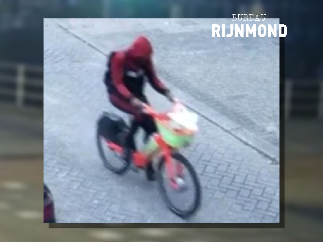 De verdachte op de fiets