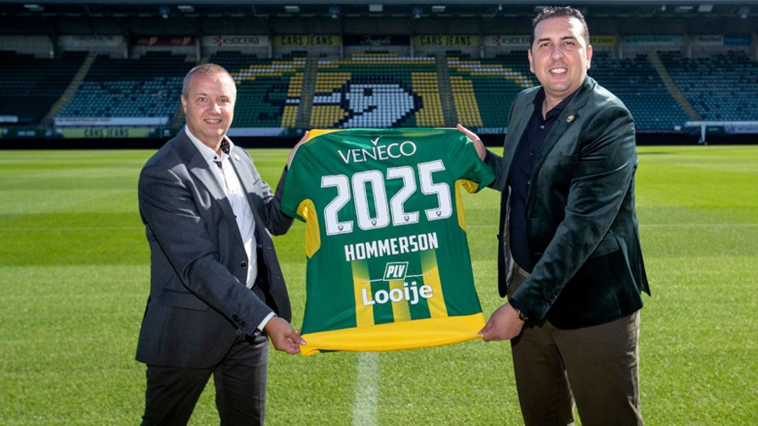 Hommerson-directeur Remco van den Berg en ADO-directeur Mohammed Hamdi