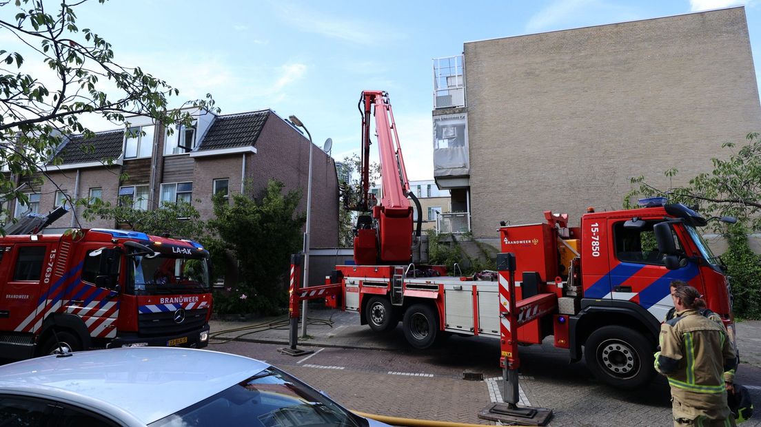 Brand in tuin van woning Schipperskwartier