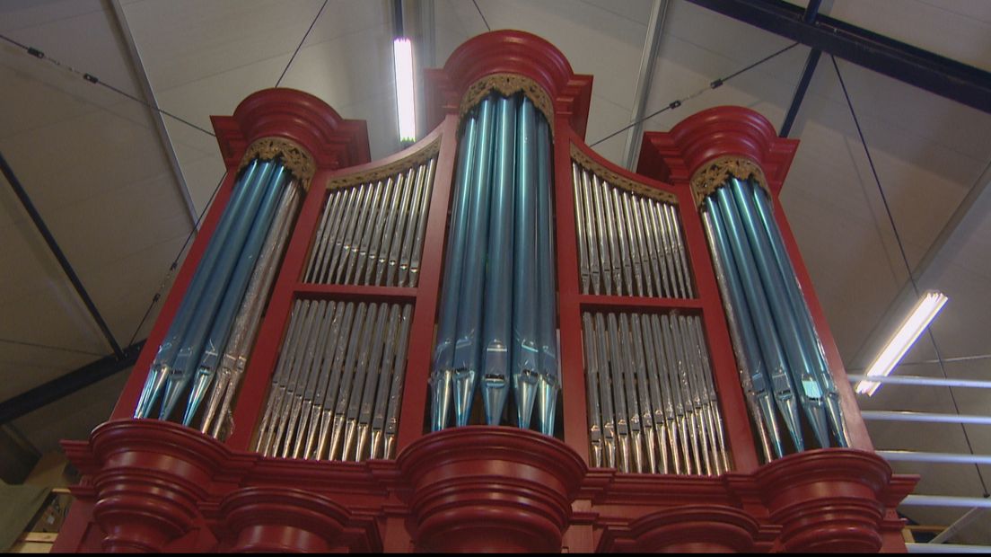 Het nieuwe orgel waar Rene Nijsse ruim een jaar werkte