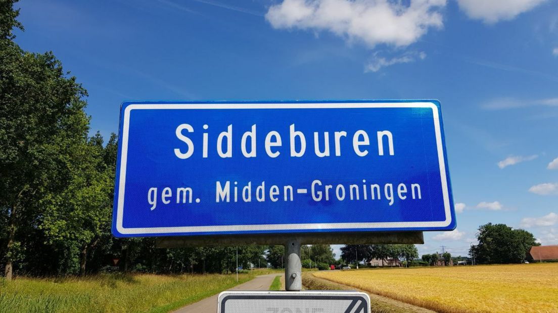 Plaatsnaambord van Siddeburen