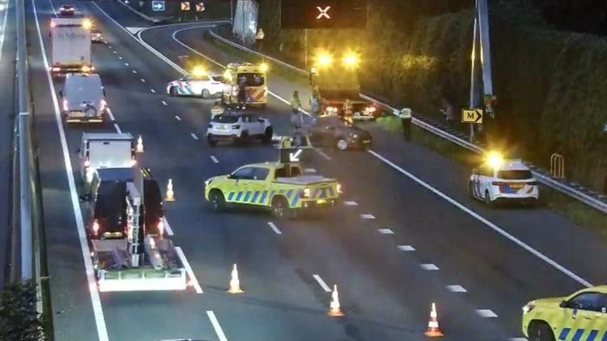 Weg weer vrij na ongeluk op A28 bij Amersfoort