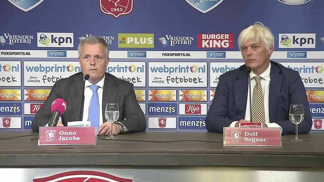 Persconferentie met Onno Jacobs en Dolf Segaar