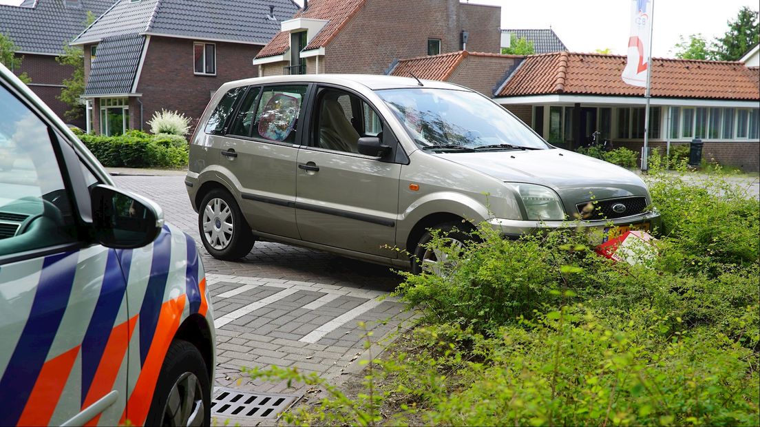 De achtervolging eindigde met een crash in Diepenveen