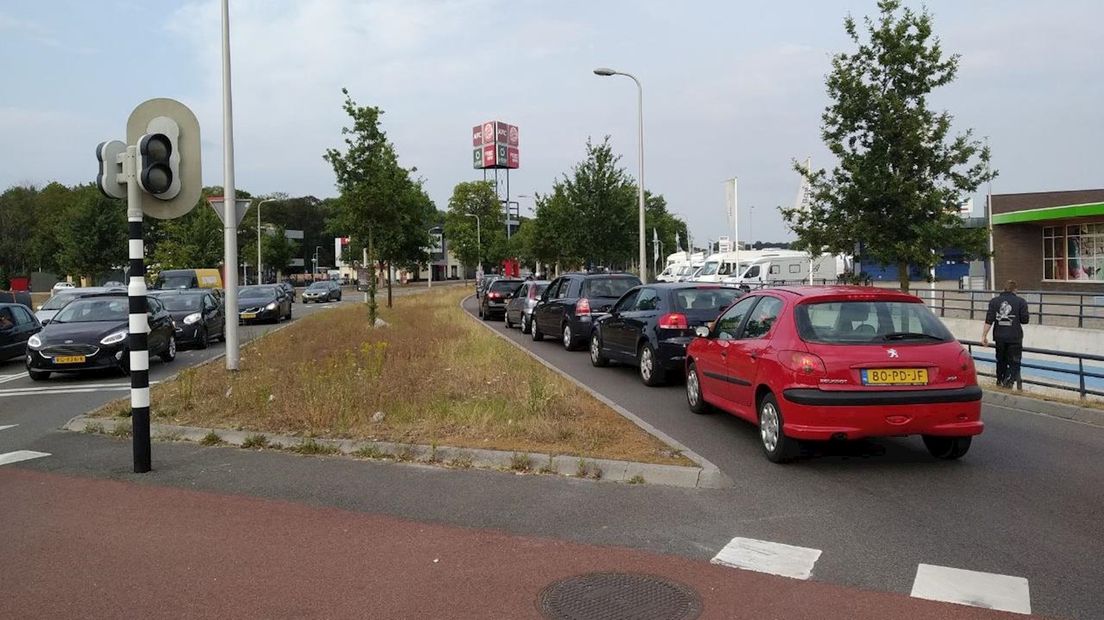 Verkeerschaos in Zwolle