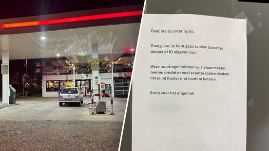 'We zijn er klaar mee', tankstation is benzinedieven op scooter beu