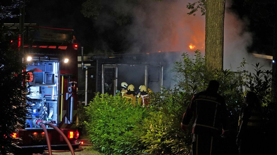 Brand in een chalet op bungalowpark De Eikenhorst
