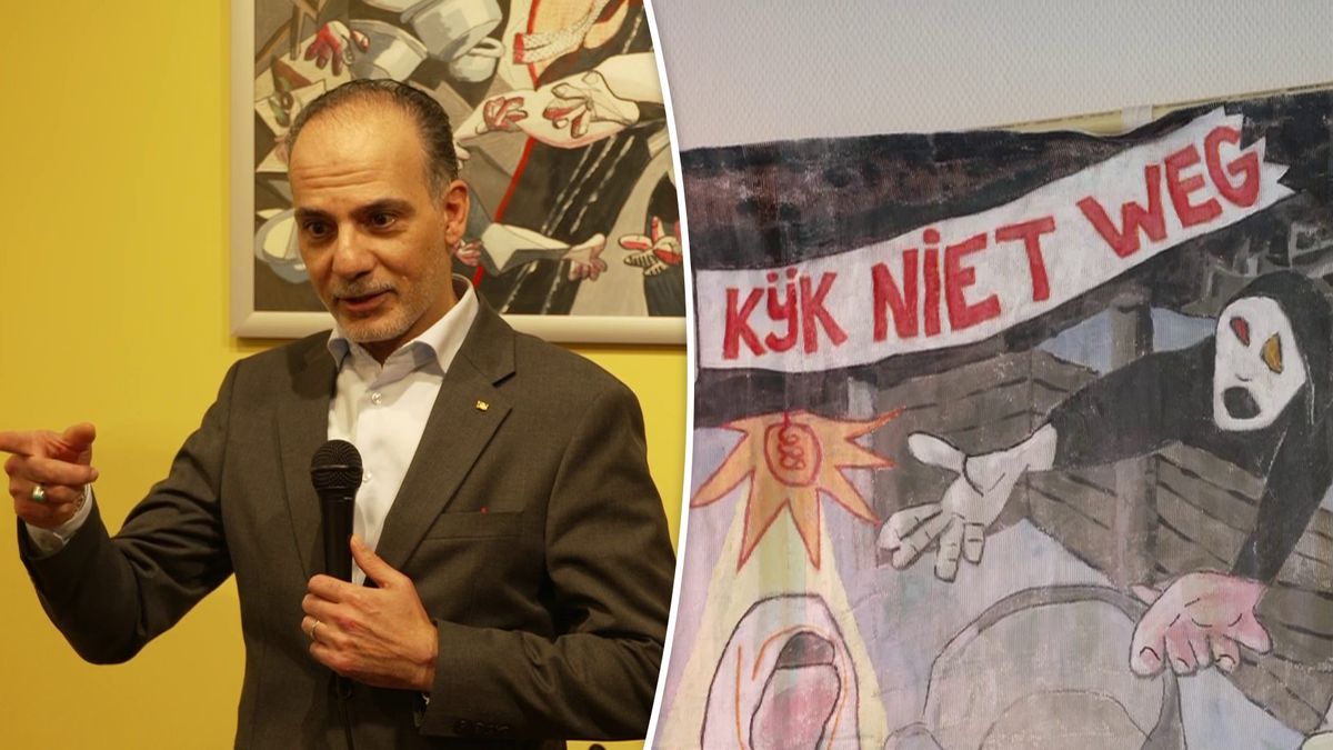 Palestijnse ambassadeur bezoekt Deventer tijdens Vredesweek en krijgt kunstwerk