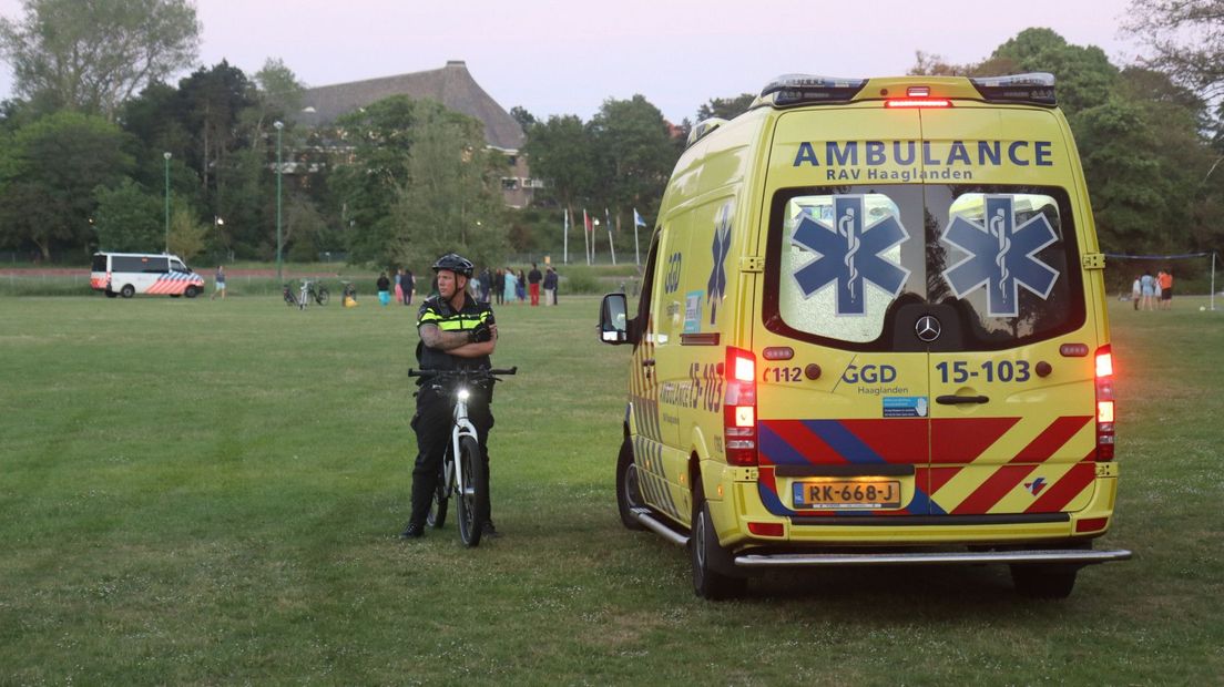 Een slachtoffer werd er niet gevonden in het Westbroekpark.