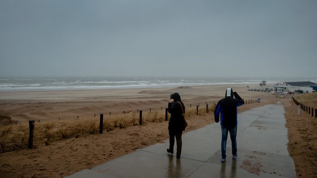 Storm langs de kust 