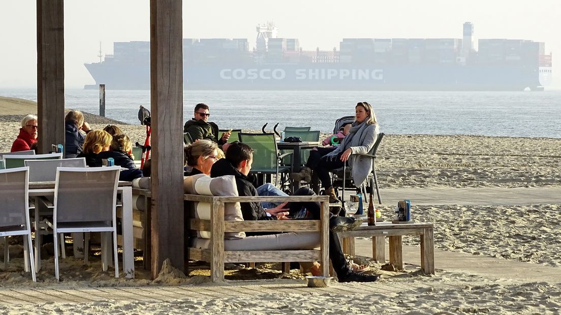 Op het terras in Vlissingen