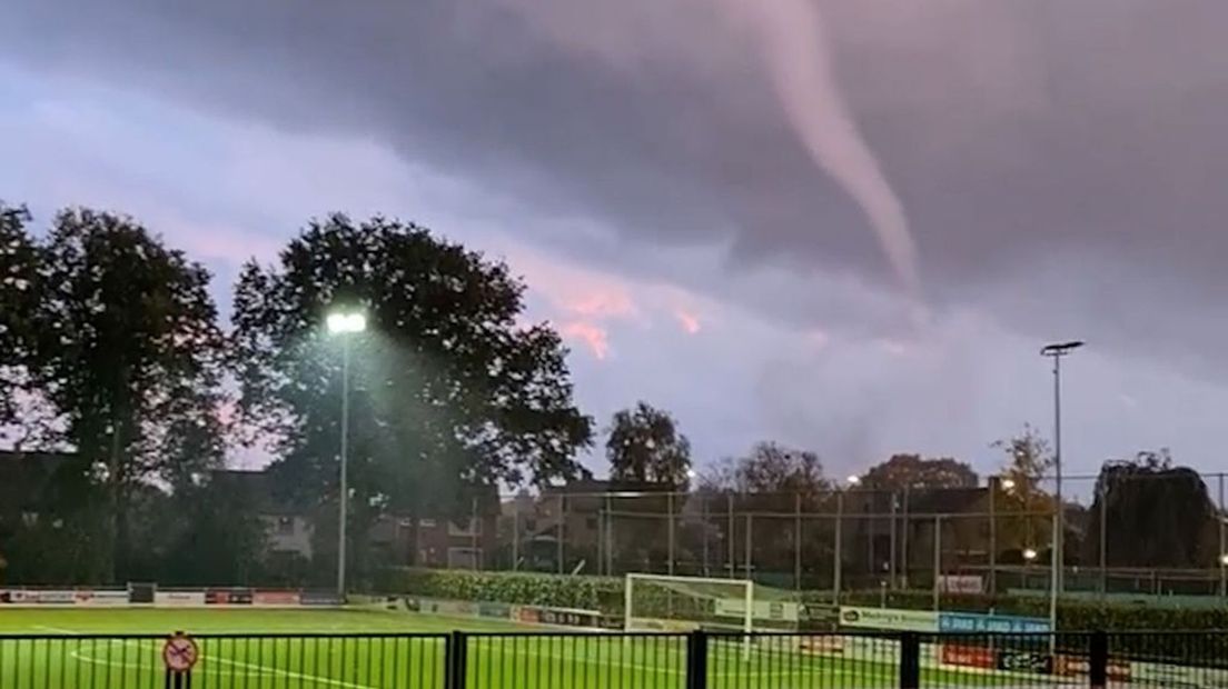 De tornado was te zien in de omgeving van 's-Heerenberg.