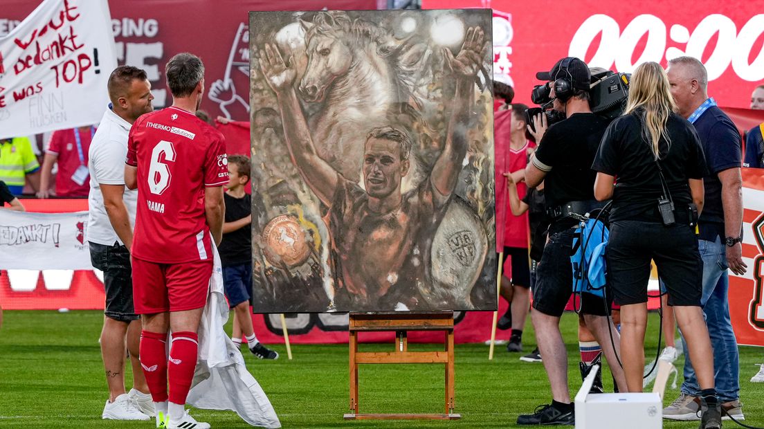 Wout Brama ontving onder meer een schilderij