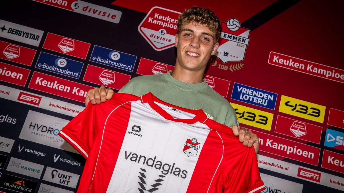Nieuw-Amsterdammer Lambers tekent eerste profcontract bij FC Emmen