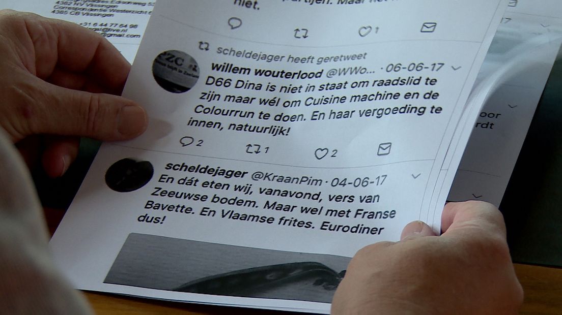 Verbazing over tweets politici Vlissingen: 'Weer gedronken, Ruud???'