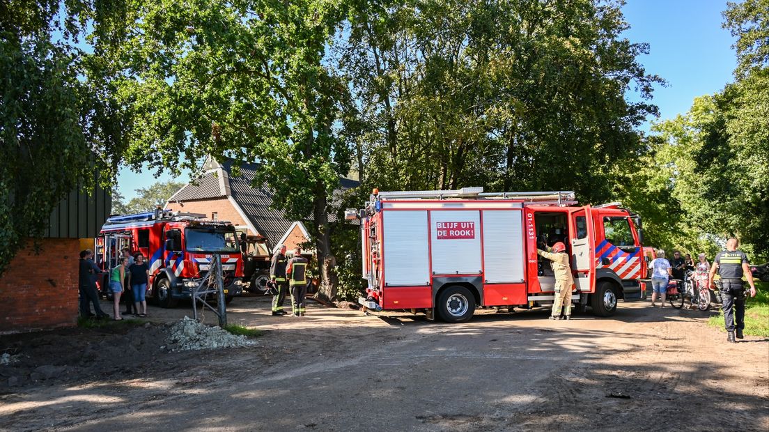 Brandweer is ter plaatse