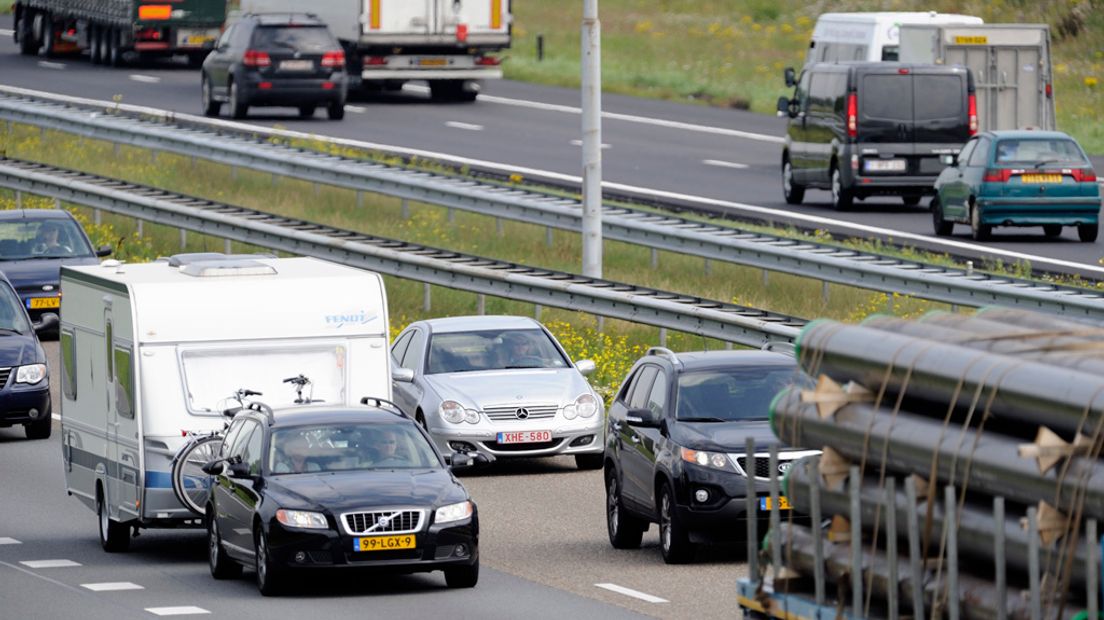 Vooral verkeer richting België heeft problemen.