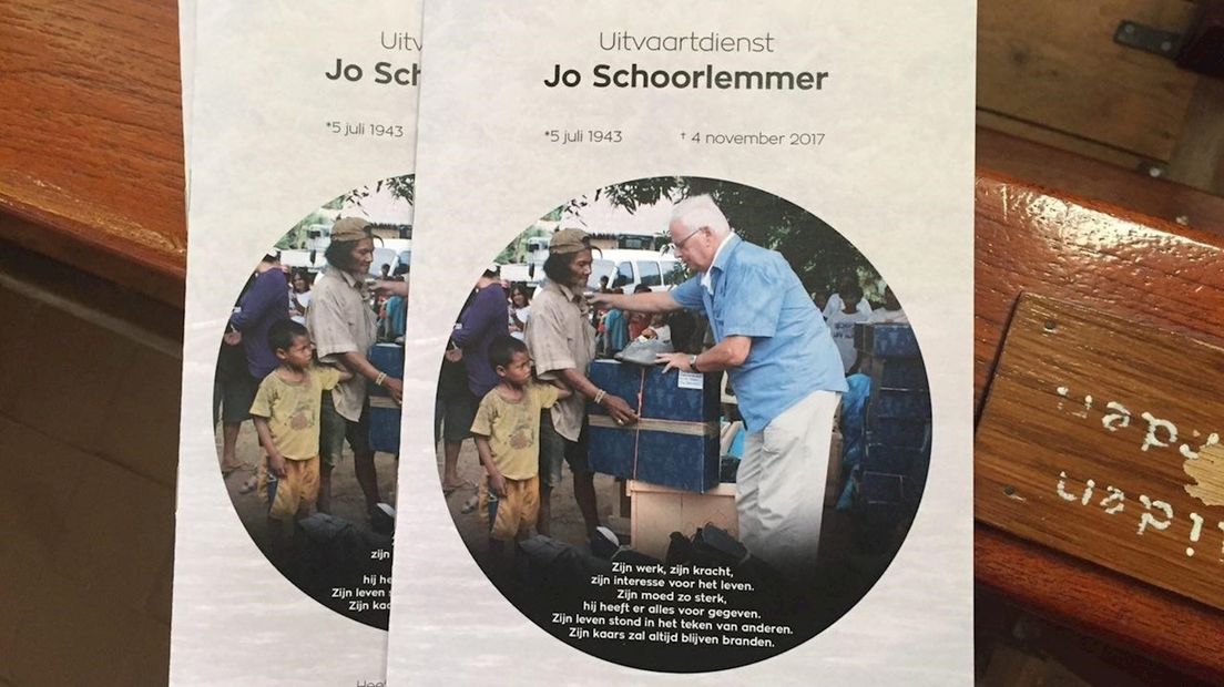 Uitvaartdienst voor Jo Schoorlemmer