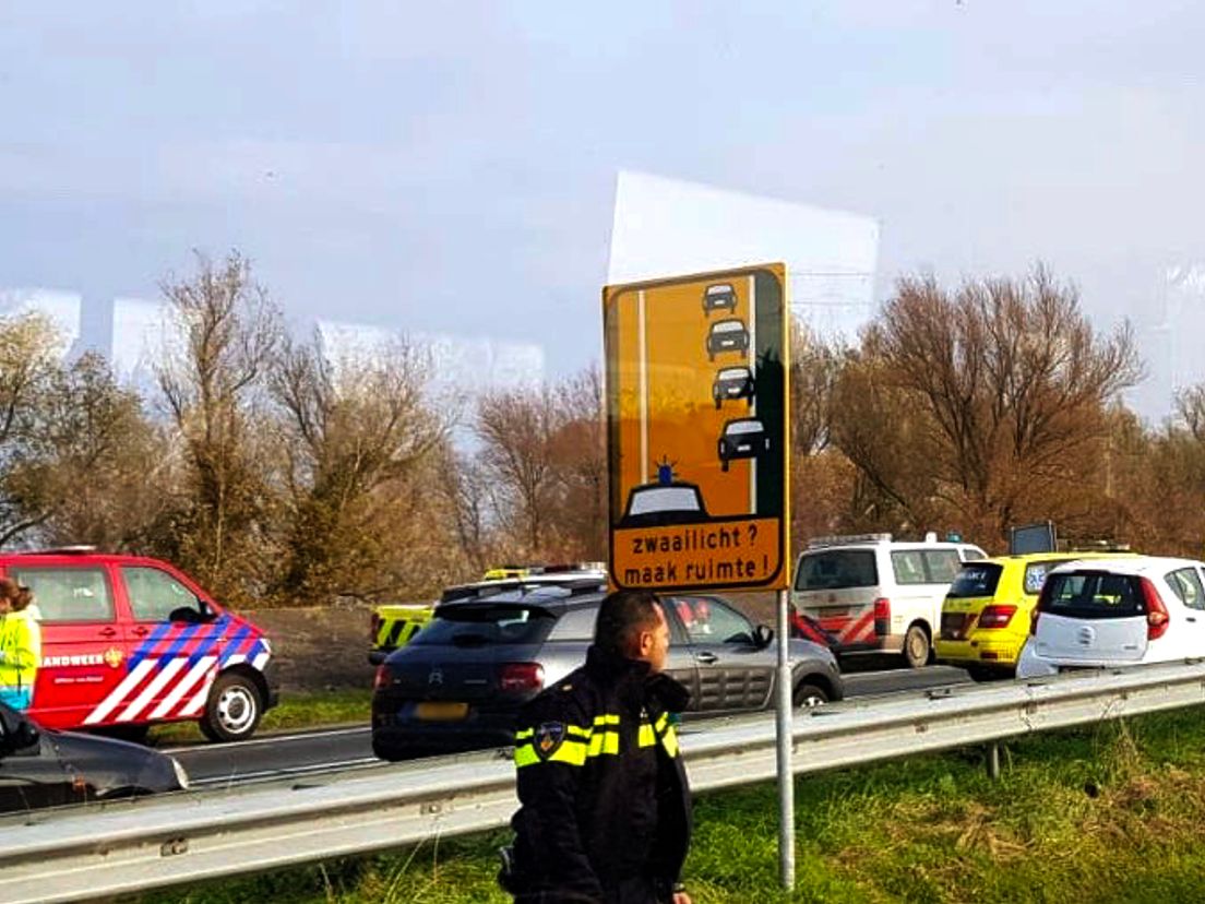 Frontale botsing op de N59